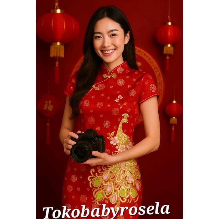 Cheongsam/ qipao imlek wanita ABG - dewasa Dress