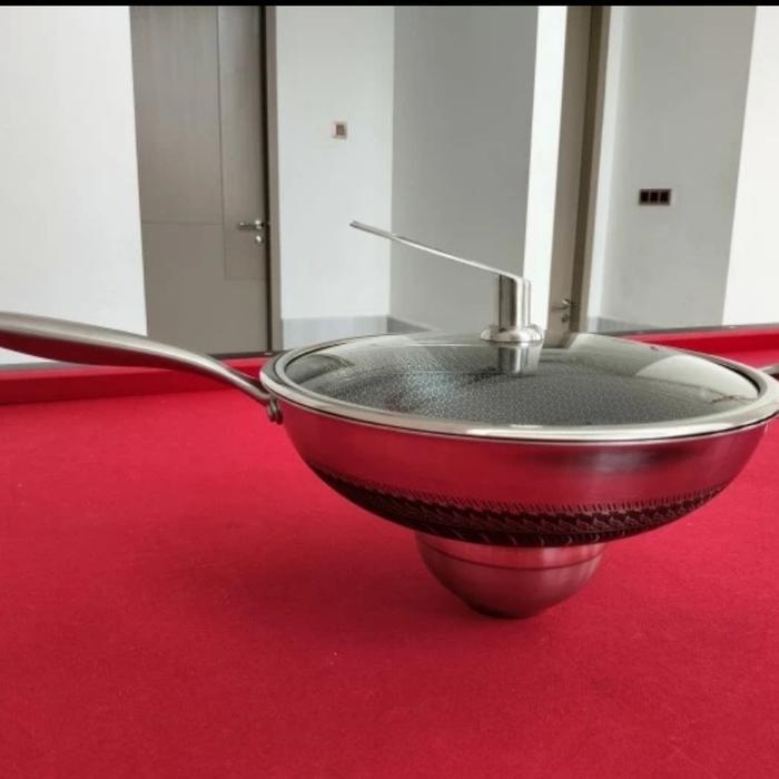 (PROMO) KUALI HONEYCOMB STAINLESS SUS-316 PREMIUM UK. 32 CM