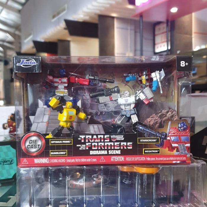 Jada Metalfigs Transformers Diorama Scene Optimus Prime and Bumblebee - 16/2026