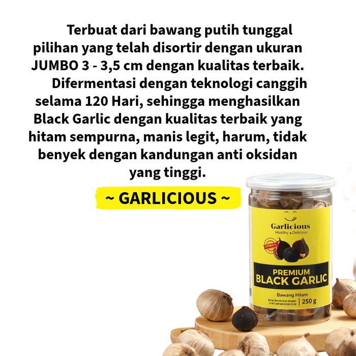 Black Garlic Garlicious Bawang Hitam Tunggal/Lanang 1kg 1000g 500g