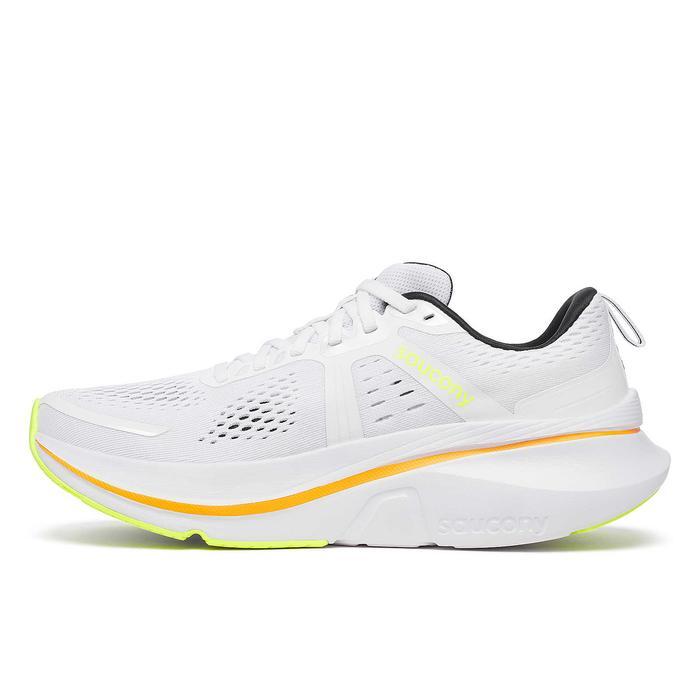 SEPATU RUNNING SAUCONY GUIDE 18 - WHITE/PEEL