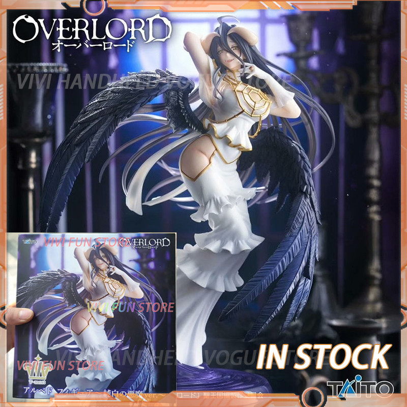 In Stock TAITO T-most OVERLORD Albedo Pure White Devil ver. Model Toys 29cm Beautiful girl Model