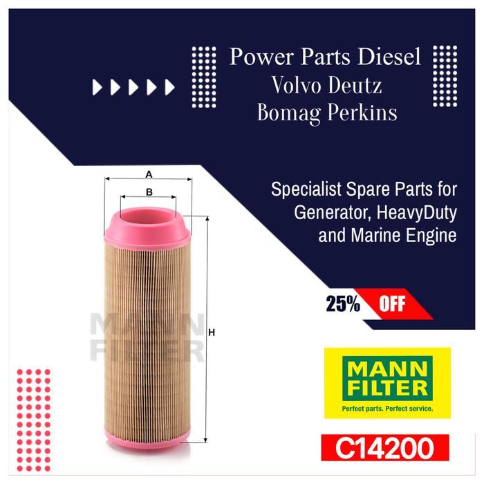 C14200 Air Filter Outer Mann Filter P778984 01319142