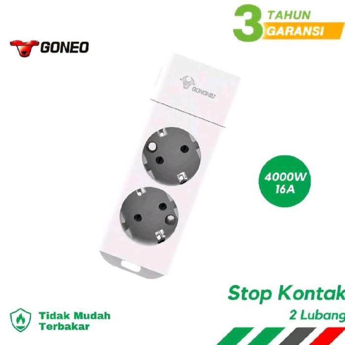 GONEO Stop Kontak Tanpa Kabel 2 - 3 - 4 - 5 Lubang Stop Kontak Anti Petir 16A / 4000 Watt Gongniu