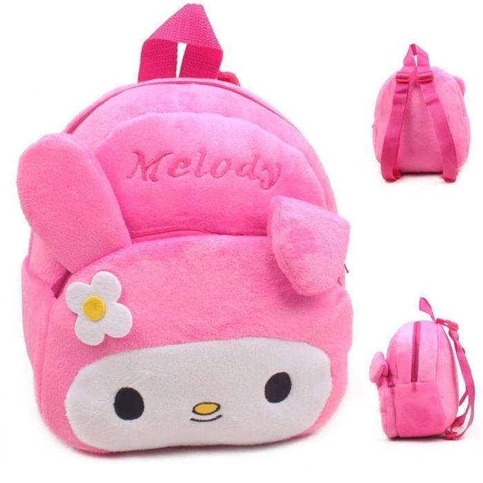 sekolah anak, ransel Tas sekolah anak, ransel boneka karakter kartun, school bag My Melody ransel bo