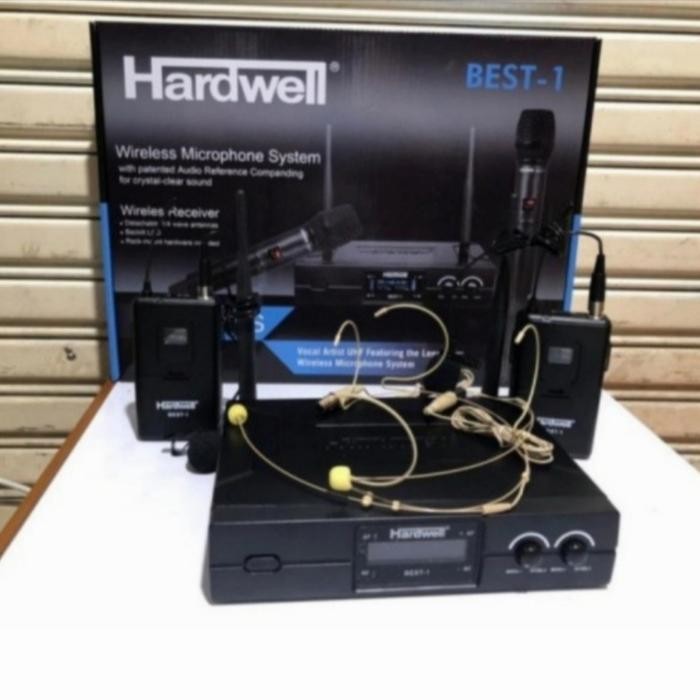MIC WIRELESS HARDWEL BEST1 ORIGINAL MICROPHONE BEST 1 CLIP ON HEADSET