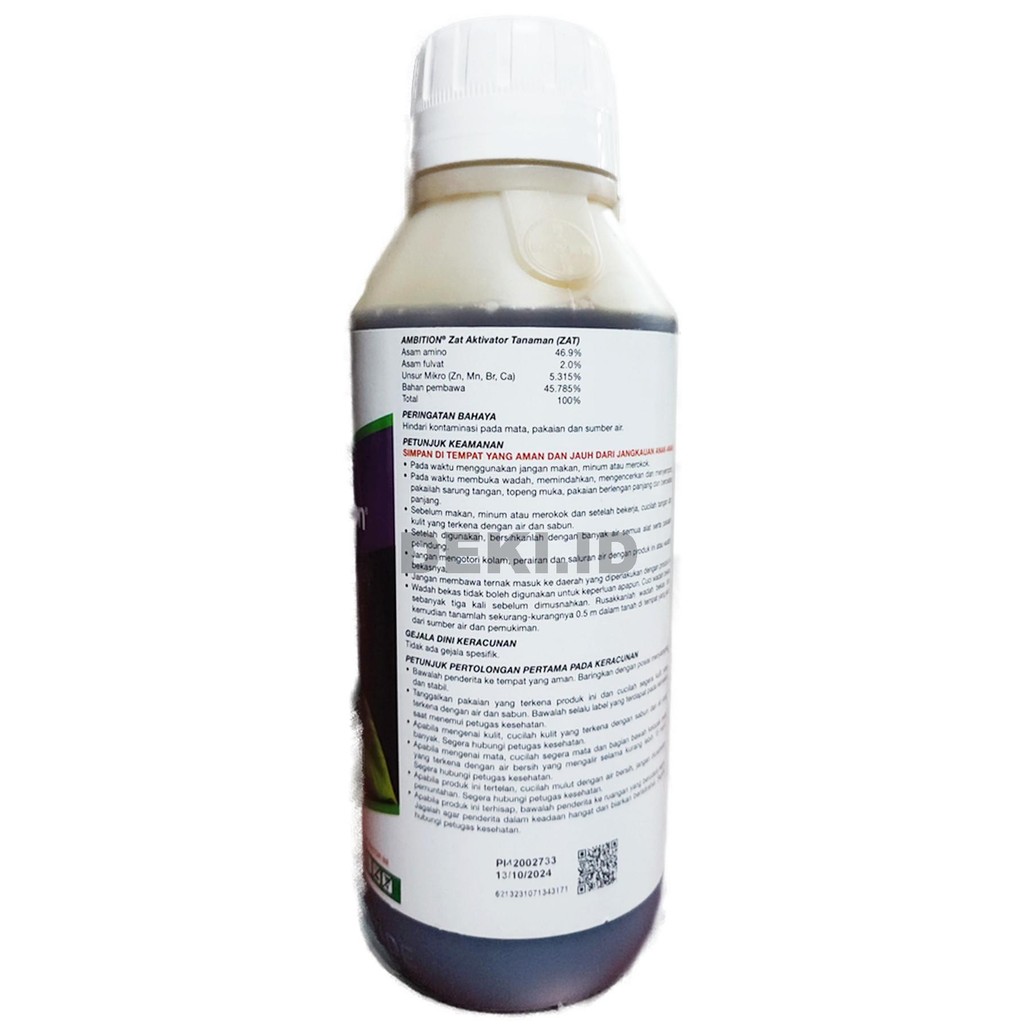 

Promo Pupuk Asam Amino Fulvat Ambition 500 Ml Nutrisi Organik Cair Tanaman Berkualitas