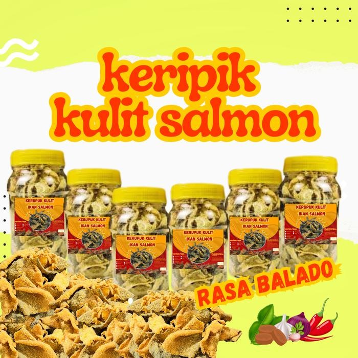 

KERIPIK KULIT IKAN SALMON RASA KEJU BAKAR PREMIUM KEMASAN TOPLES 2 LITER BERAT 350 GRAM FOOD SNACK