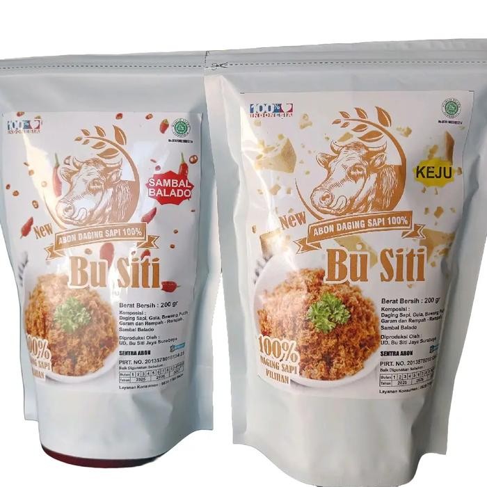 

ASLI abon sapi keju dan balado bu siti READY STOCK