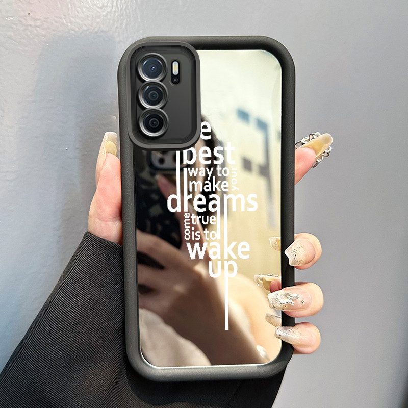 Casing Hp OPPO A16 OPPO A16s OPPO A54s Case Casing pola teks Kesing HP Cesing cermin Kasing Silikon 