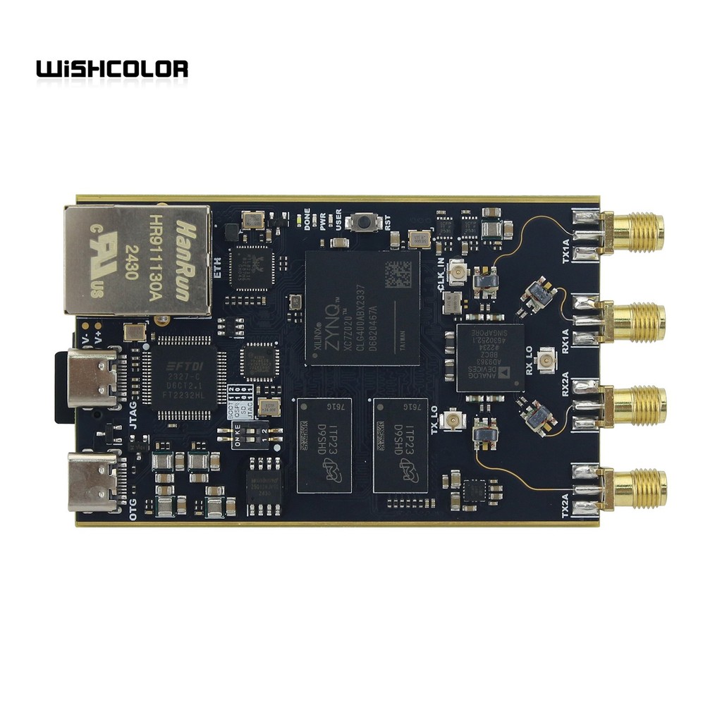 Hamgeek 70Mhz-6Ghz Zynq7020+Ad9363 Sdr Software Defined Radio Development Board For Pluto Sdr Matlab