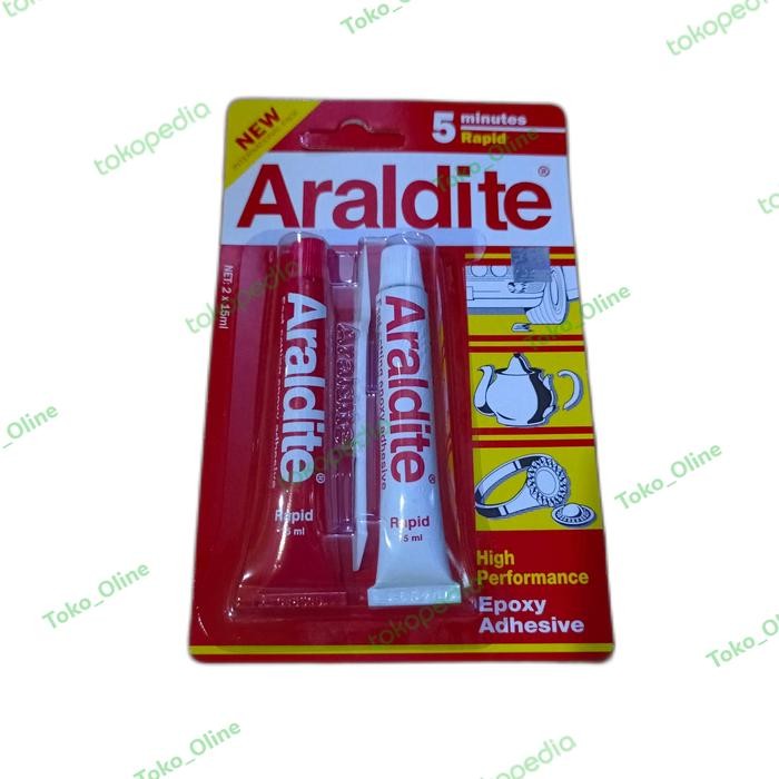 

LEM ARALDITE MERAH EPOXY ADHEAIVE 5 MENIT ORIGINAL