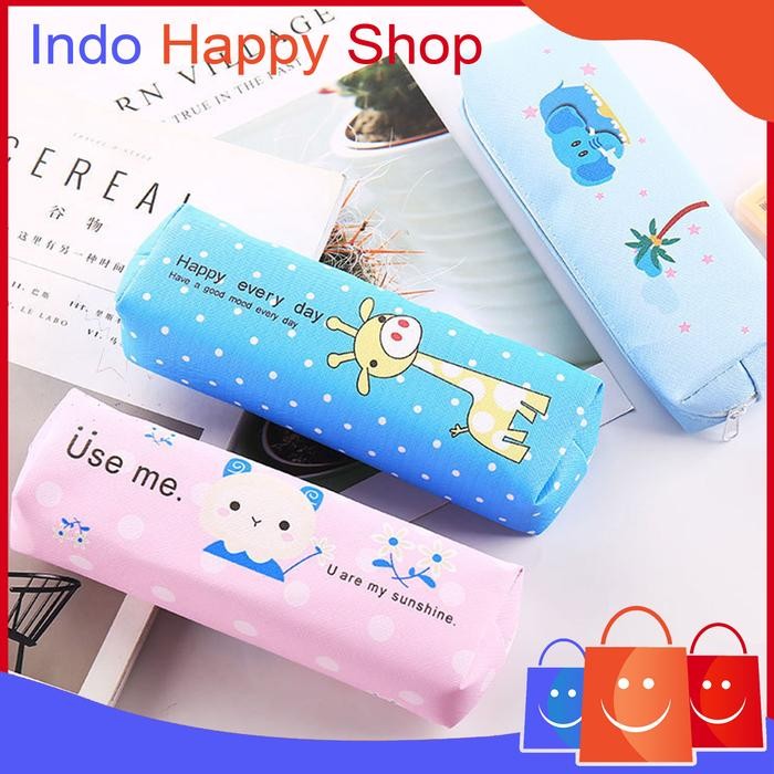 

Tas Pensil Tempat Alat Tulis Motif Animal Bahan PU Fashion Korea 300