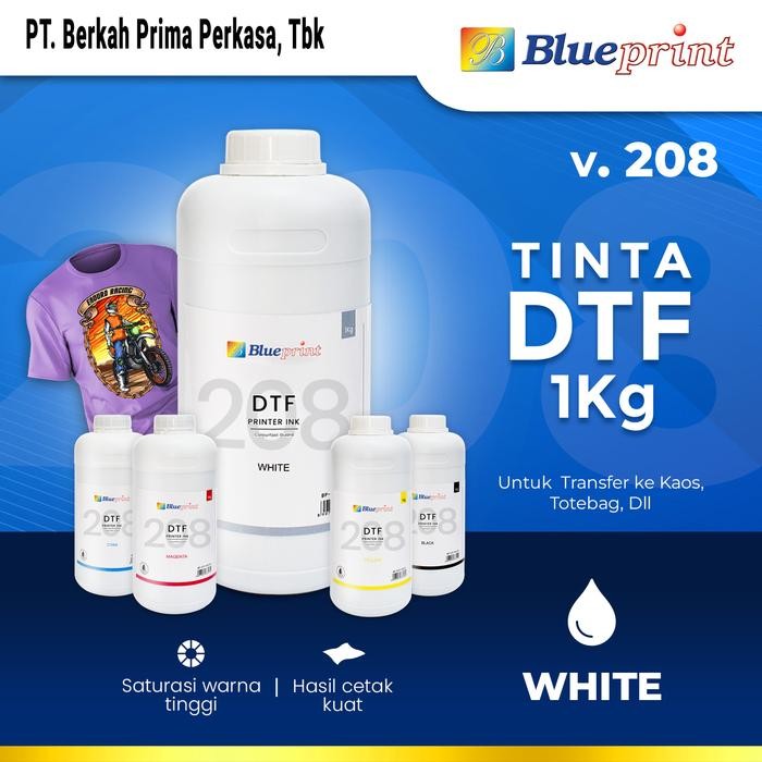 

Terlaris! Tinta Dtf / Dtf Ink Blueprint V.208 Cmyk 1 Kg Untuk Transfer Ke Kaos, Totebag, Dan Kain
