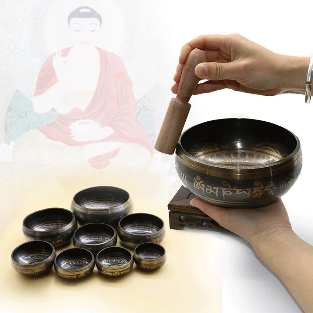 Baru Tibetan Chime Singing Bowl Nepal Tibetan Sing Bowl Handmade Buddha Buddhist Sound Yoga Meditati