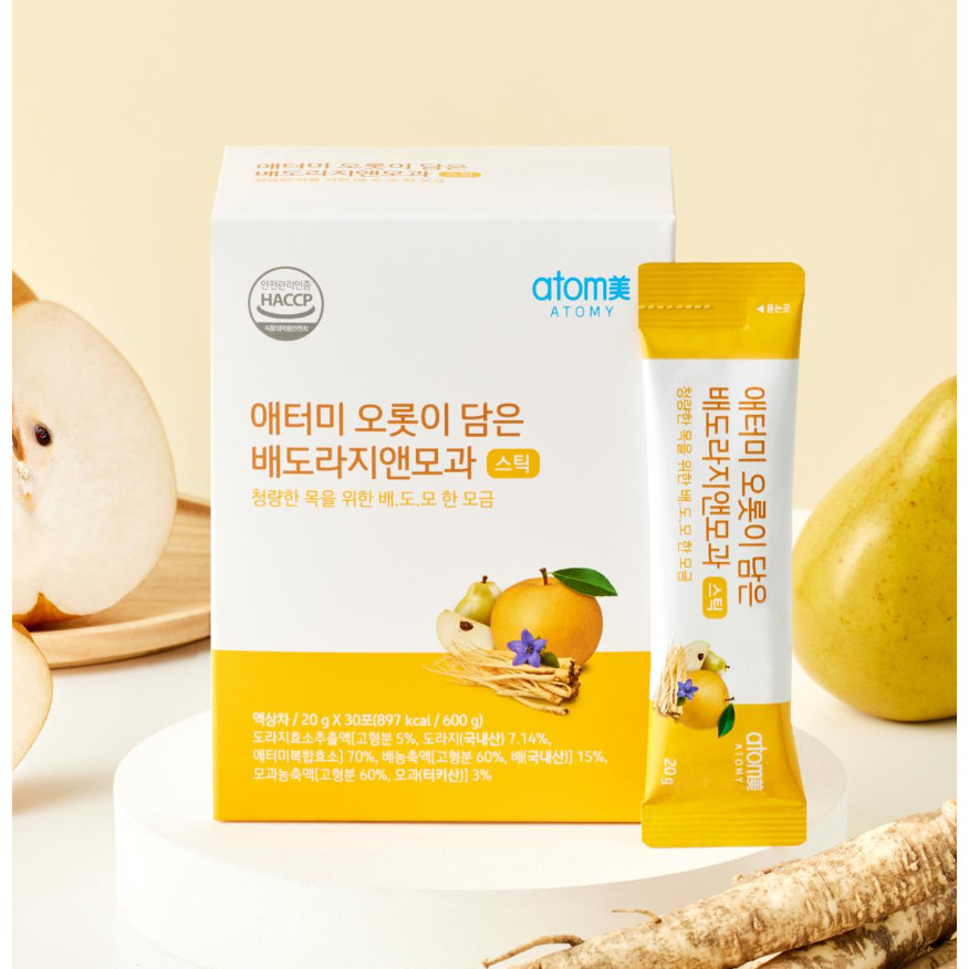 

ATOMY Ballflower Root, Pear & Quince Juice Isi 30 sachet