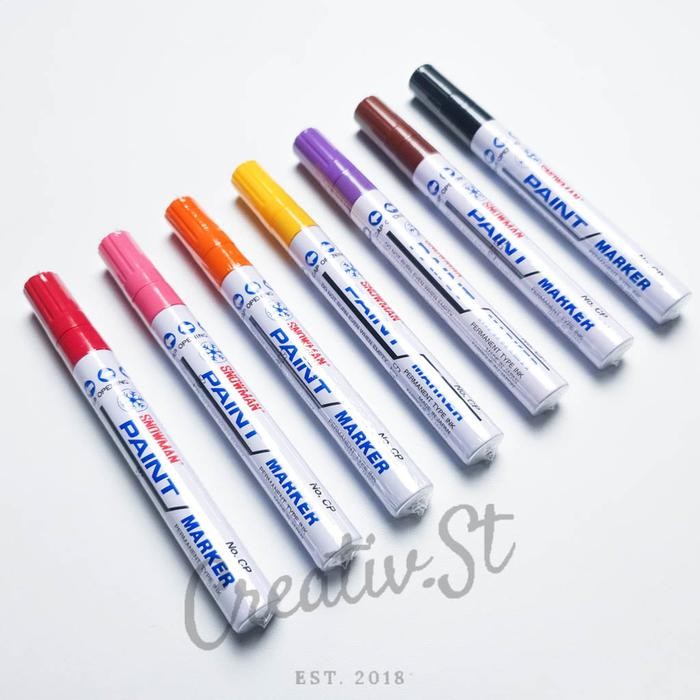 

Snowman Spidol Color Paint Marker Kaca Plastik Kayu Stationery