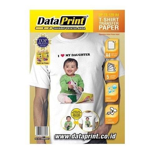 

Transfer Paper DataPrint T-Shirt Transfer Paper Best Quality A4 5sheet