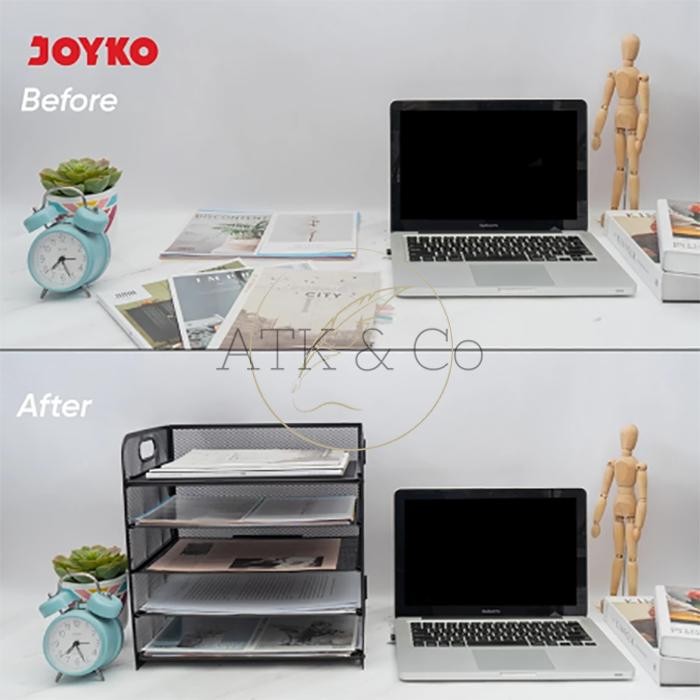 

RAK KERTAS BESI DOKUMEN MEJA 5 SUSUN WADAH JOYKO DT-63 - DOCUMENT TRAY 5 TIER