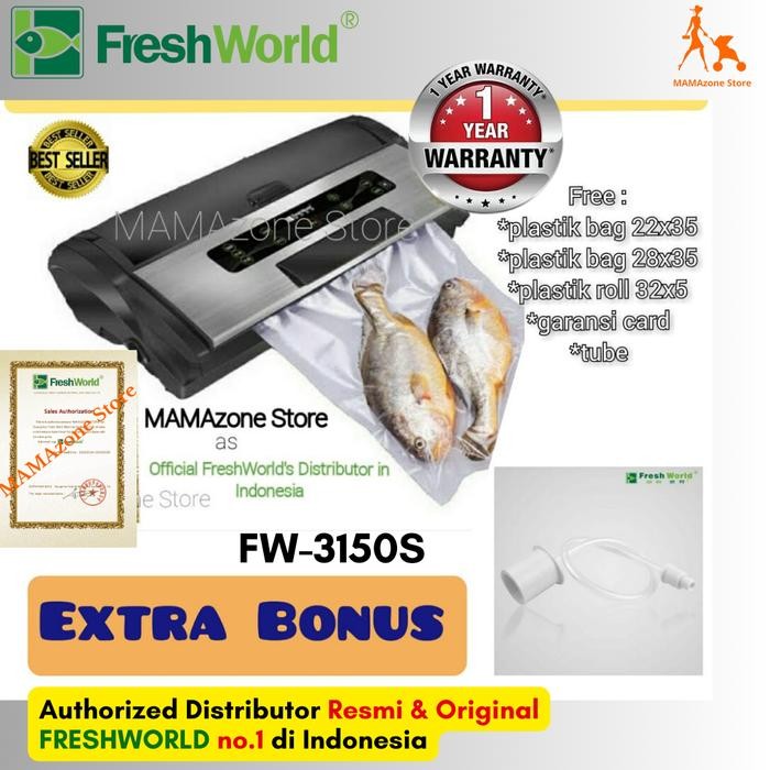 NEW PRODUK FRESHWORLD MESIN VACUUM SEALER FW3150S FW 3150S FW-3150S - TOUCH SCREEN MODEL WITH