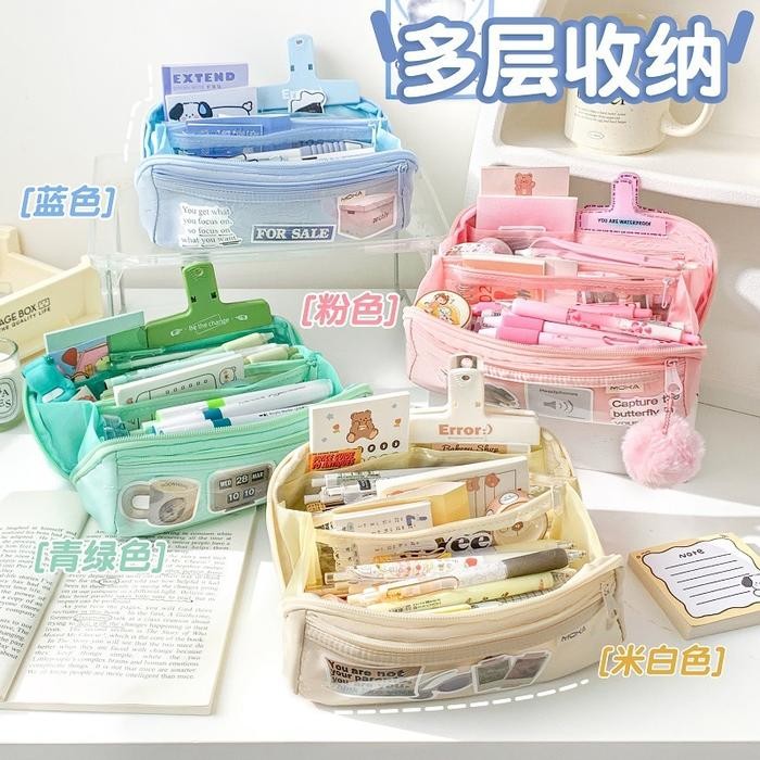 

TEMPAT ALAT TULIS KOTAK PENSIL AESTHETIC TAS PENA TEMPAT PENSIL BESAR