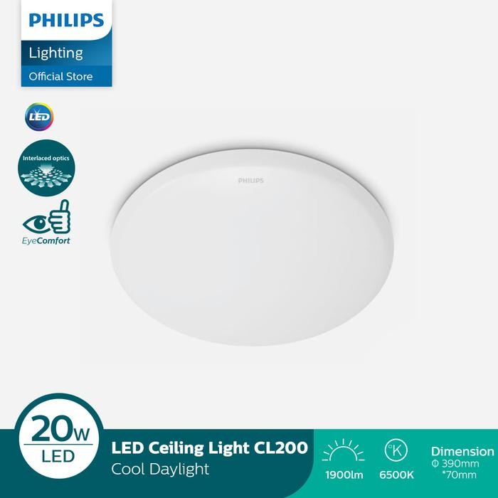 Philips Lampu Baret LED Ceiling Cl200 20W 65K Putih