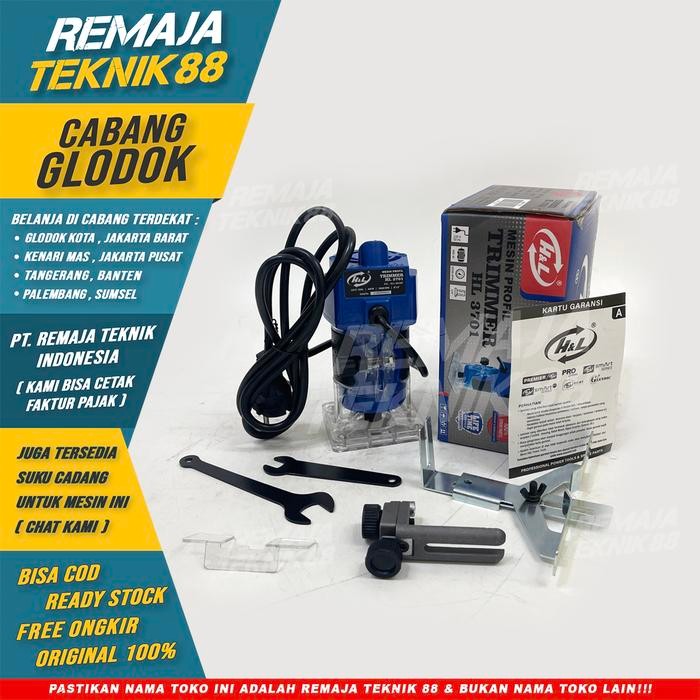 Mesin Profil Kayu / Wood Trimmer H&L Hl 3701 Hl3701 / Router Kayu