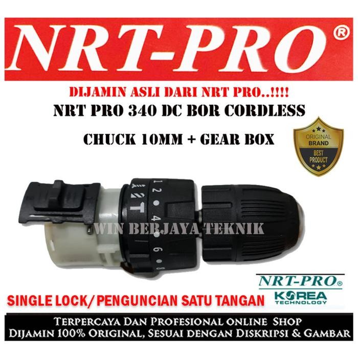 Single Lock Gearbox + Chuck Bor Cordless Nrt Pro Dc 340 Dc340