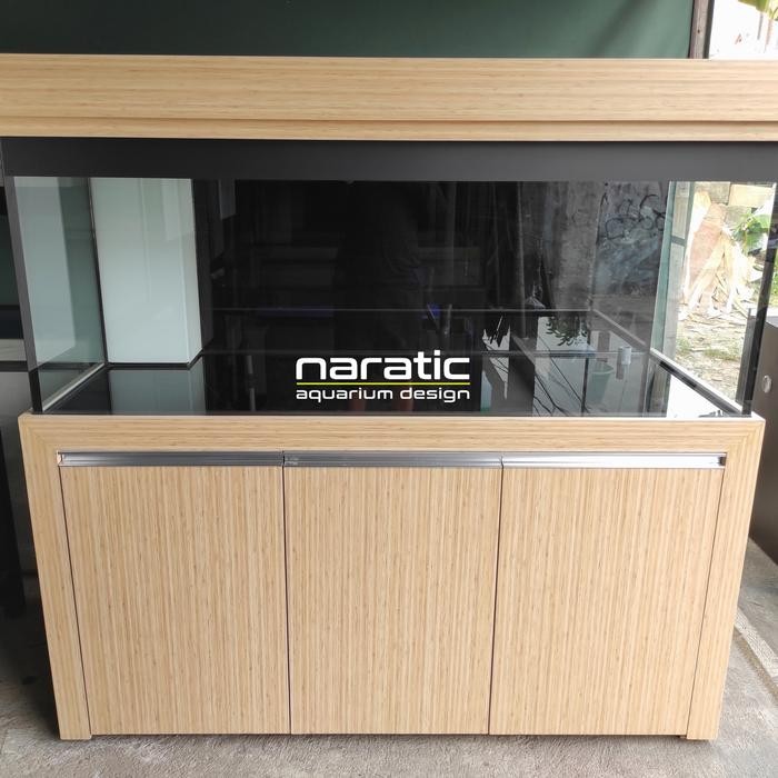 Aquarium kabinet 150x60x60 10mm fullset - Woodgrain