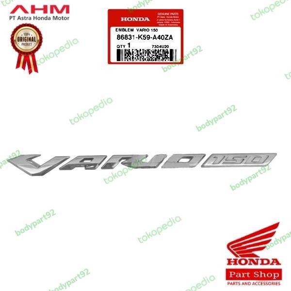 Emblem Logo Timbul Vario 150 Chrome