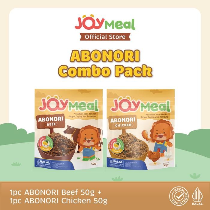 

Adv - Joymeal Abonori Beef & Chicken Original @50Gr Perpaduan Abon Dan Nori Dengan Daging Sapi