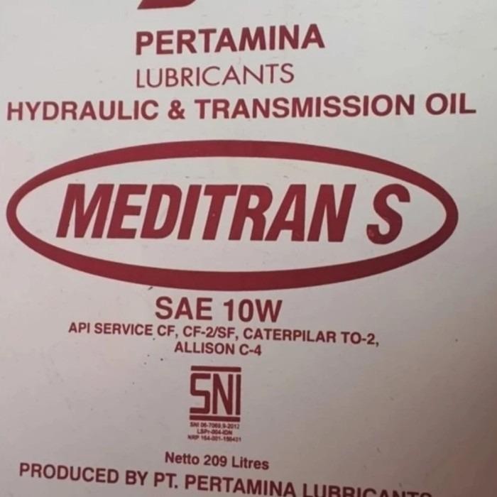 OLI PERTAMINA HIDROLIK MEDITRAN S SAE 10W / 209 LITER