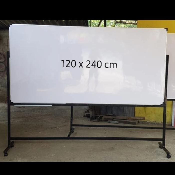 

NEW PRODUK WHITEBOARD DOUBLE FACE 120 X 240 - NONMAGNET TUTI FRUITY
