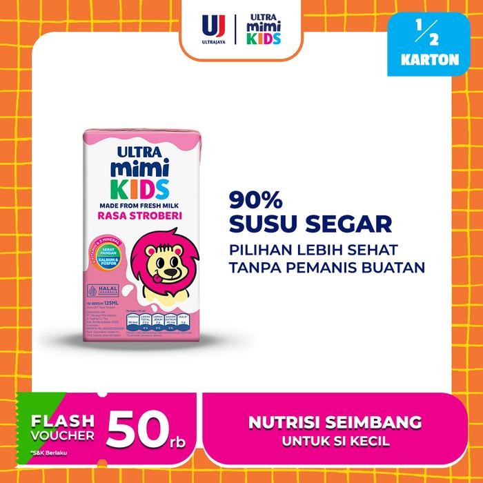 

Pilihan- Ultra Mimi Susu Uht Strawberry 125Ml 1/2 Karton (20 Pcs)