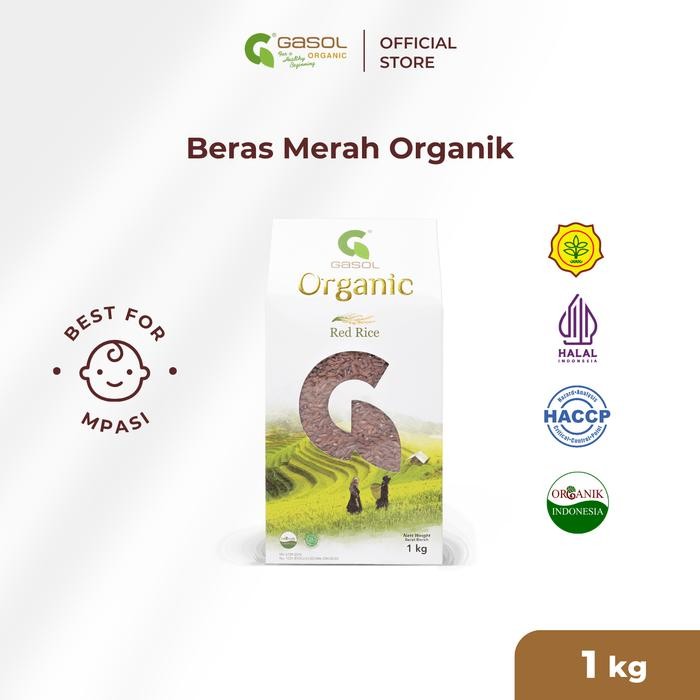 GASOL Beras Organik Merah 1Kg