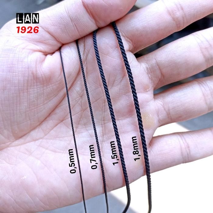 

New Tali hitam bahan untuk gelang original premium ikat sendiri