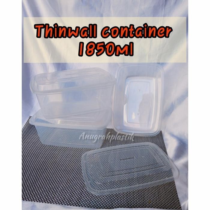 

Thinwall container 1850 ml kotak panjang PER SLOP