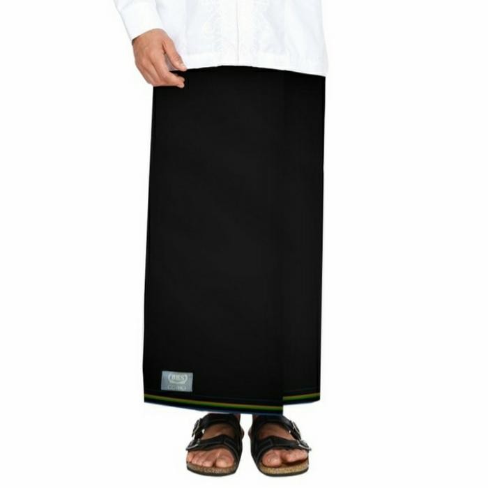 Sarung BHS Original Cosmo Warna Polos Silver Hitam Kualitas Premium