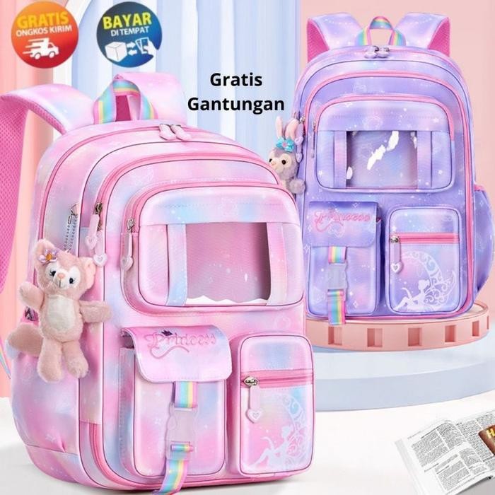 

KAKAMI-Tas Ransel Sekolah Anak Perempuan SD SMP/Tas Punggung Anak Cewe