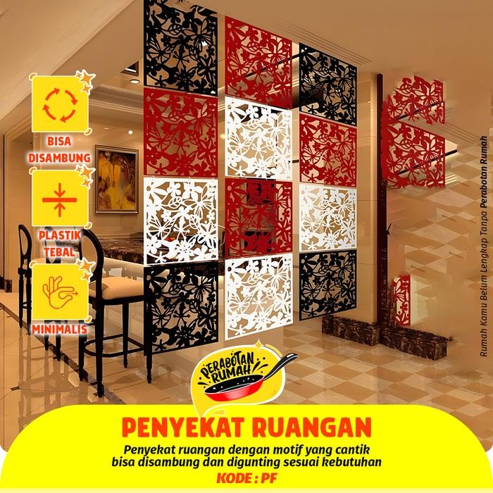New COD Dekorasi Penyekat Ruangan Minimalis Penyekat Plastik Vintage Sekat Ruangan Per 8pcs Warna