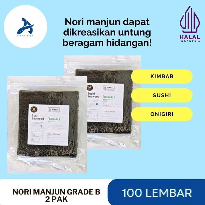 

New TERMURAH!! Nori manjun isi 2 pak / Sushi nori / nori / nori murah