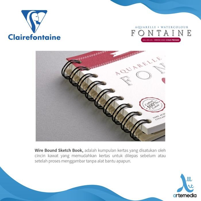 

Kertas Cat Air Clairefontaine Fontaine 24x30cm Watercolor Paper