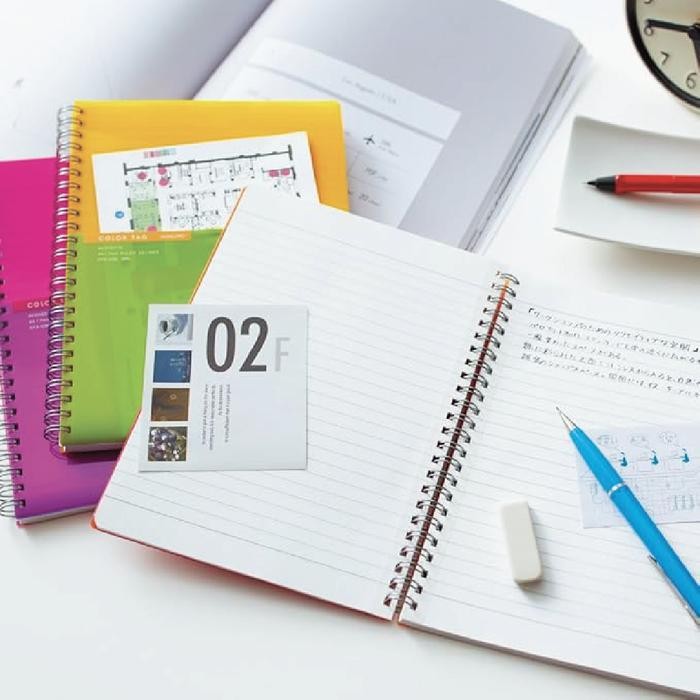 

Kokuyo Twin Ring Notebook Color Tag Bi-Color B6
