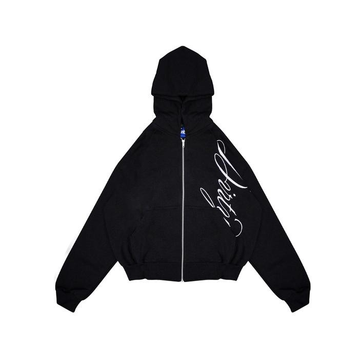 ASLI DIRTYBUSINESS ONESET ALLEN JORTS ZIPPER JACKET BLACK READY STOCK