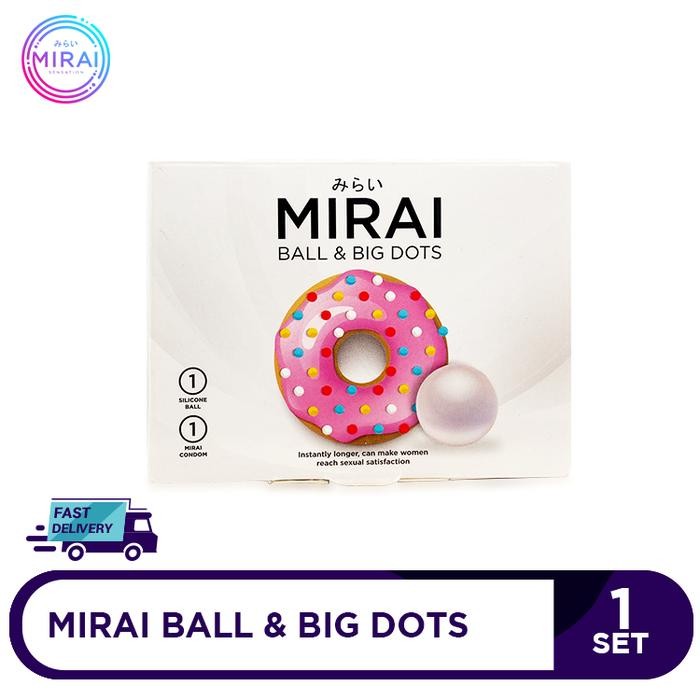 KJ Mirai Ball & Dots Condom - k0nd0m Dotted dengan Bola