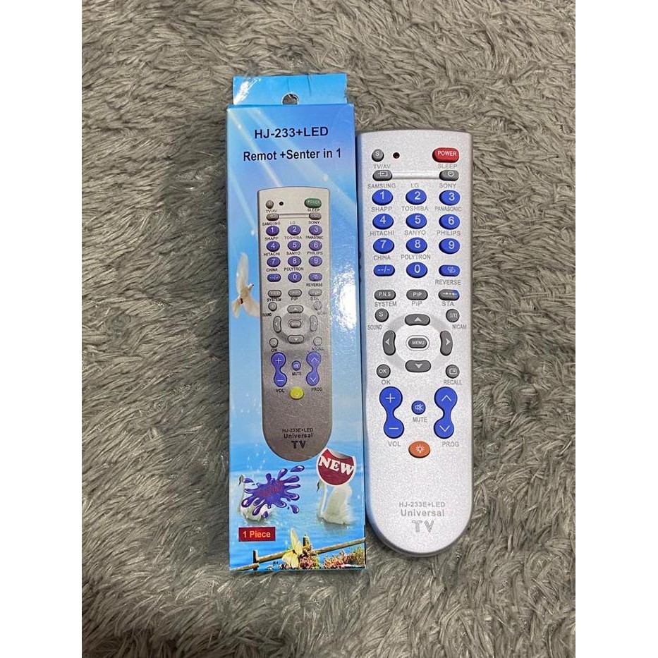 New GROSIR REMOTE REMOT TV MULTI UNIVERSAL 133 133E 233 233E + LED HJ-233