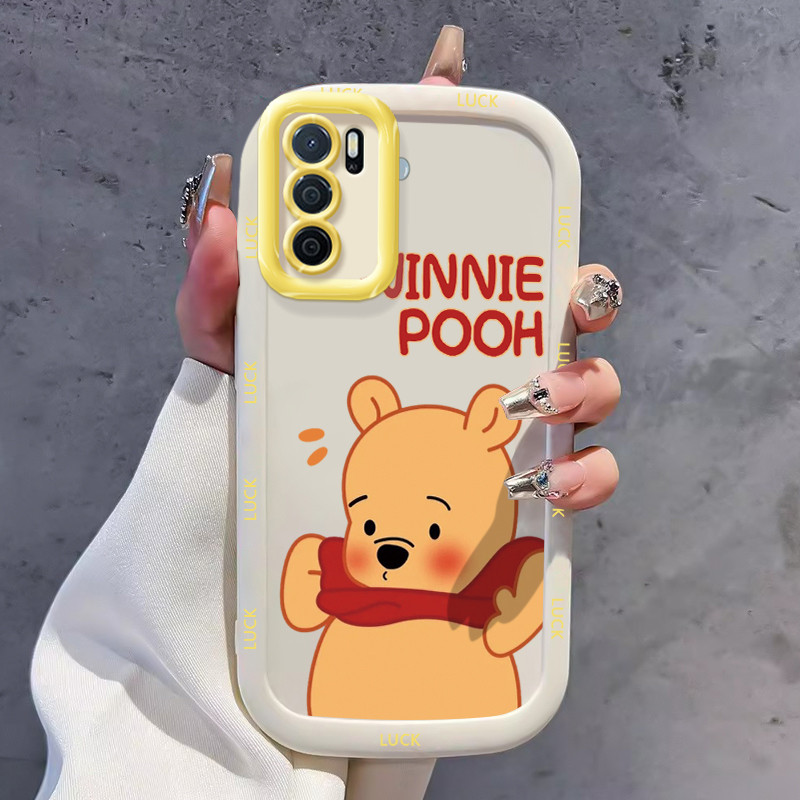 Casing Hp untuk OPPO A16 A16s A54s Case Casing HP Softcase Puff Kasing Lensa warna kontras inklusif 