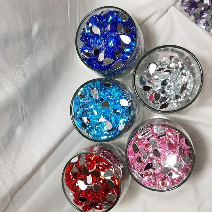 

New Diamond payet tetes / batu batu,manik manik model tetes 70pc ukuran 8x13mm