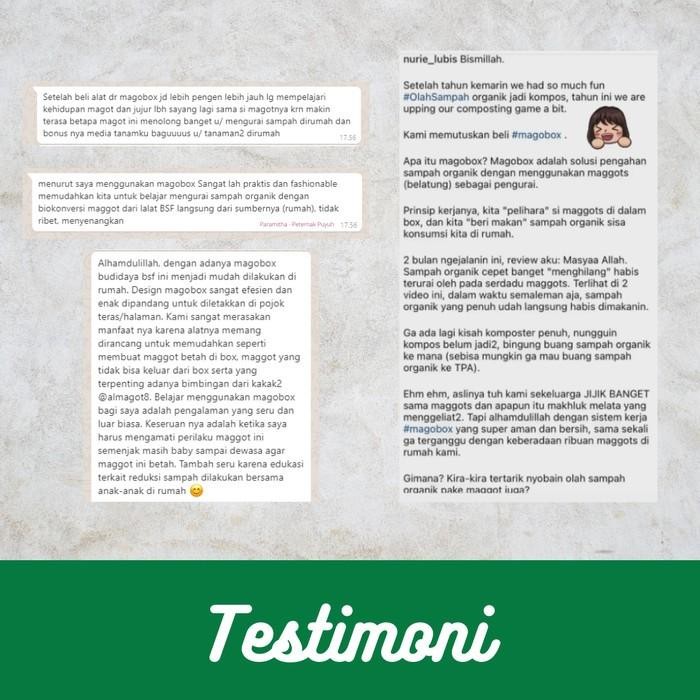 2 Magobox Triple Set bundling dengan Kandang BSF Rangka Double