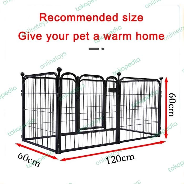 KANDANG ANJING BESAR / KANDANG ANJING JUMBO KOKOH 120x60x60